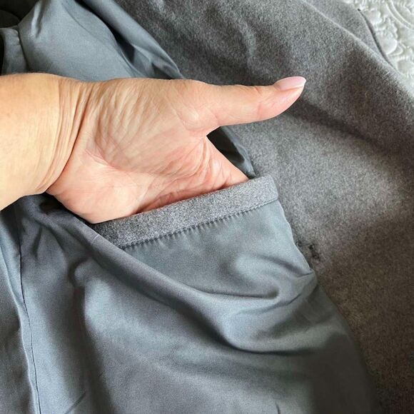 NEVER Every Day Cozy Womens Long Sleeve coat/jacket Gray Sz M - Picture 13 of 15